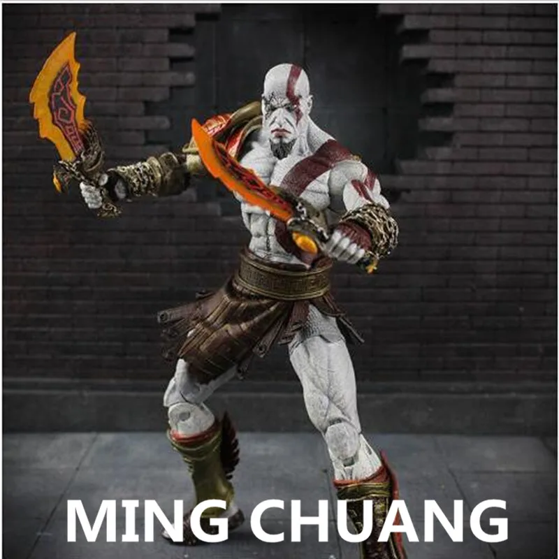 

God of War 3 Kratos Blade of Chaos Gauntlet of Zeus Action Figure Collectible Model Toy about 18cm Q19