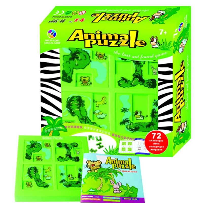 

Wholesale 72 Maze Animal Puzzle Games Toy Educational Challenge From Primary School To Master Montessori Hobby Gift Dropshipping