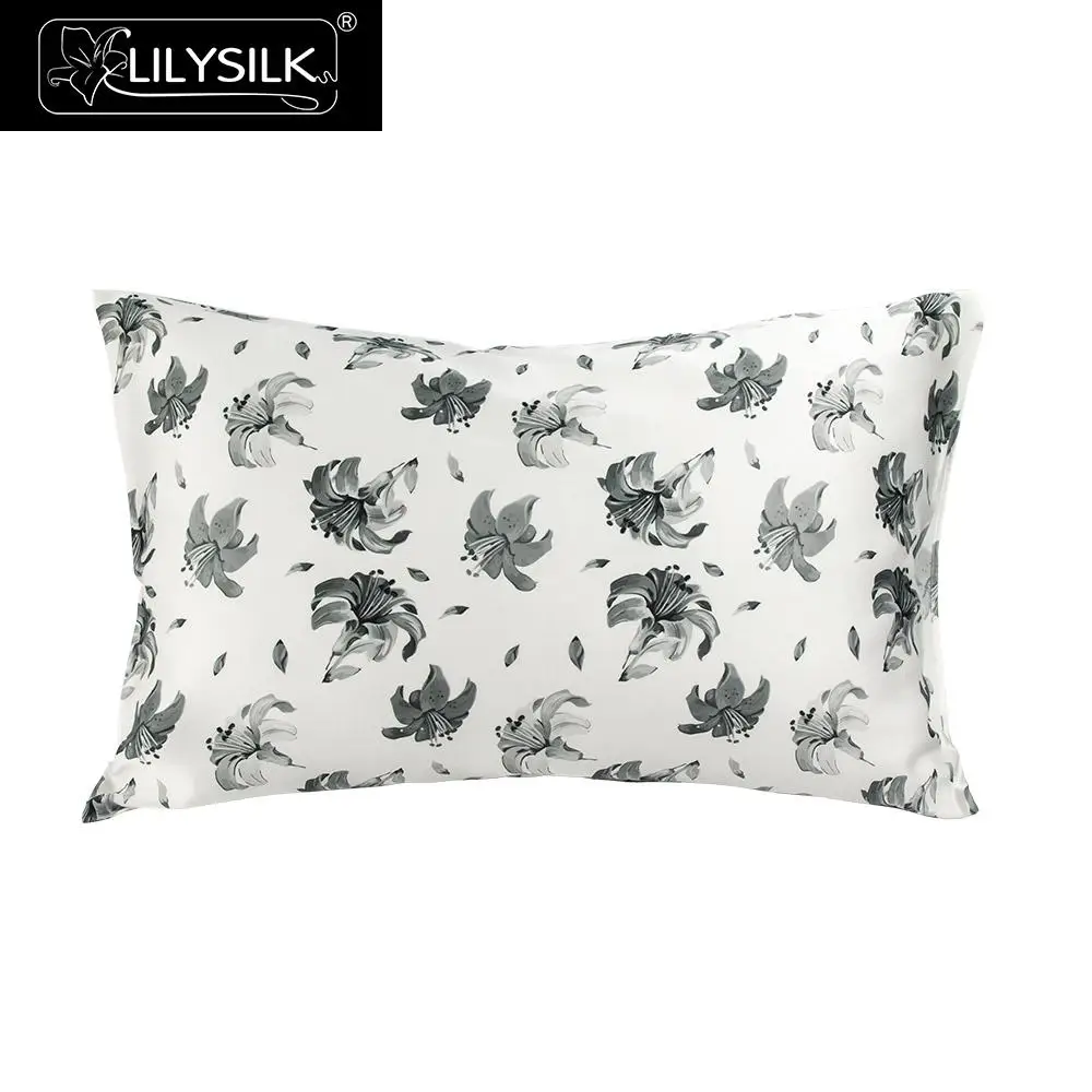 LilySilk 100 Silk Pillowcase Natural for Hair Luxury 19 Momme Ink Painting 1 piece Terse New