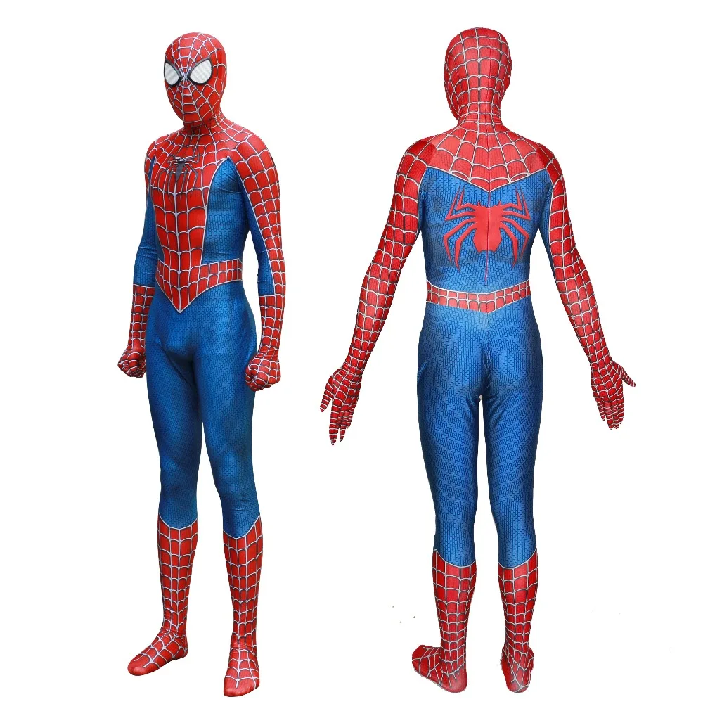 Halloween Saints' All Hallows' Day comic Raimi Tony spider man Cosplay Zentai Costume  tights jumpsuit  adults/children/kids