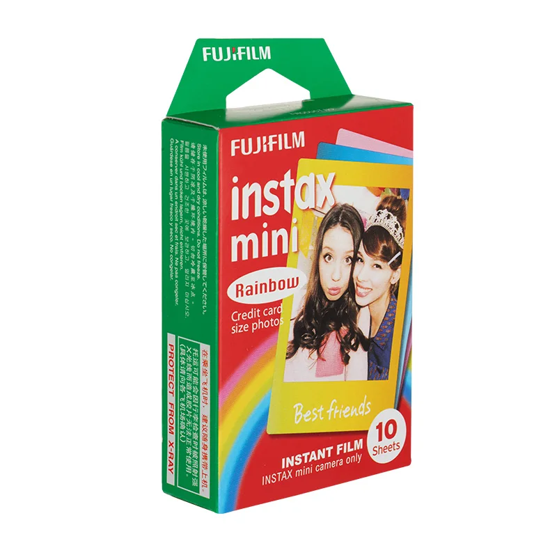 Geniune Fujifilm Intax Mini 8 пленка Fuji Instant Rainbow фотобумага 10 листов для 8 50 s 7 s 90 25 камер