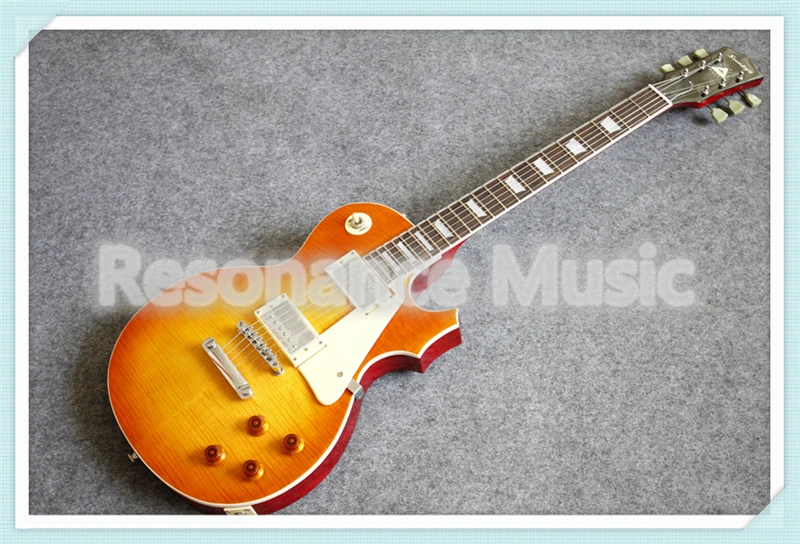 

100% Real Pictures Solid Mahogany Guitar Body Suneye LP Standard Electric Guitars With Red Guitar Back Free Shipping