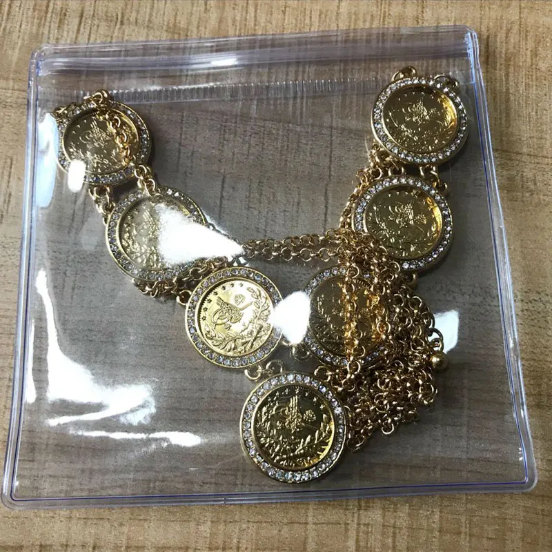 Zkd 55 см Турции монеты арабских монеты кристалл Ислам Мусульманский ожерелье турки Африка вечерние украшения