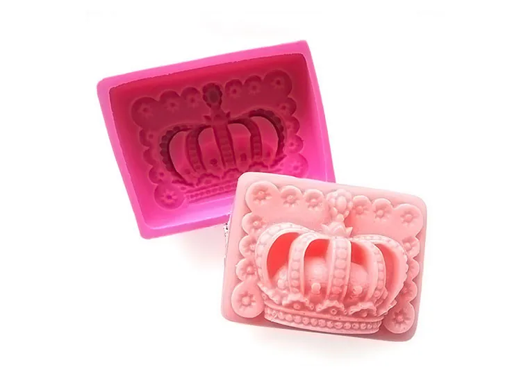 Buy Beautiful Crown Silicone Handmade Soap Mold 3D