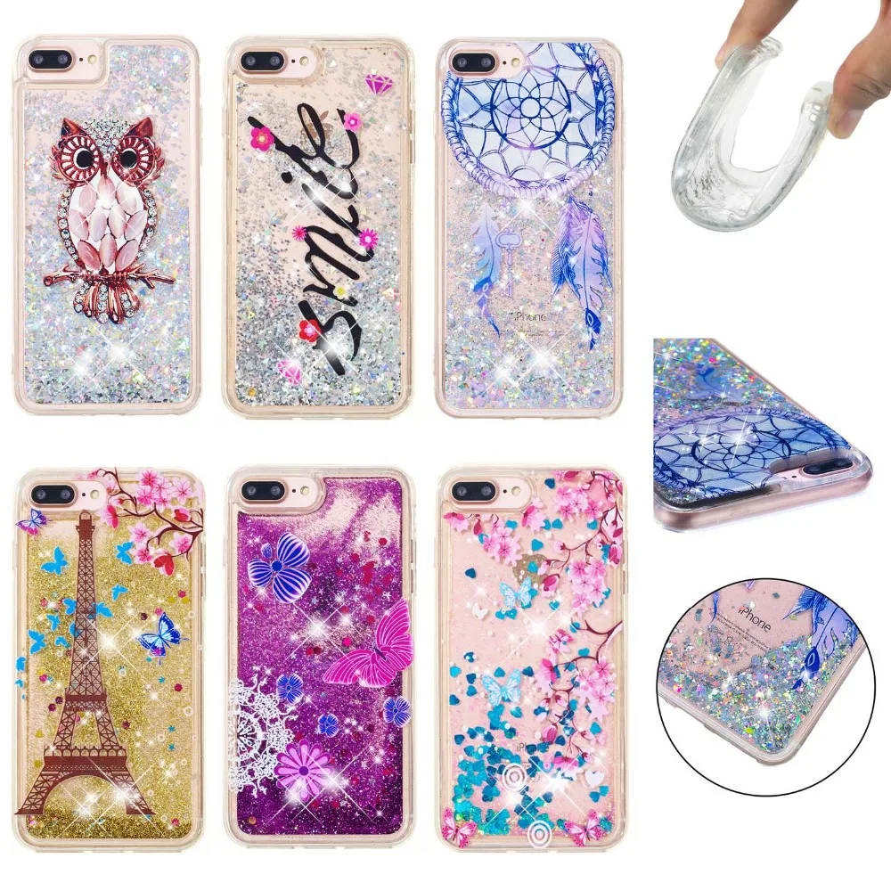 

Smartphone cases For iPhone 5 5s se 7 8 Plus 6s 6 Plus soft tpu quicksand Dynamic Liquid Cover For iPhone X Xr 10 Xs Max Cases