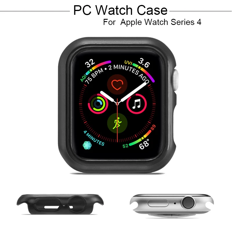 

Bumper Watch Case For Apple Watch Series 4 PC Protect Shell For iwatch 44mm 40mm Fall Resistance Frame Cover Accessories