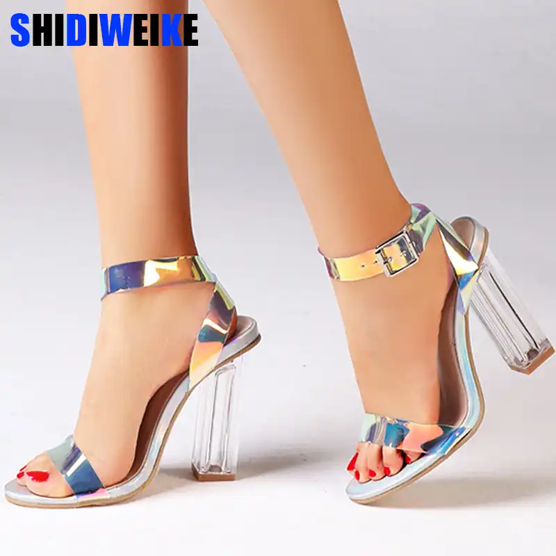 colorful strappy sandals