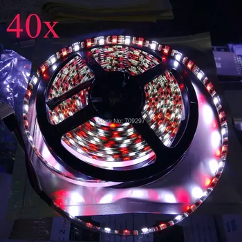 

200m/lot Black PCB 5050 RGBW LED strip,300LED DC12V IP65 waterproof LED strip light 60LED/m T-78 FREE DHL/FEDEX