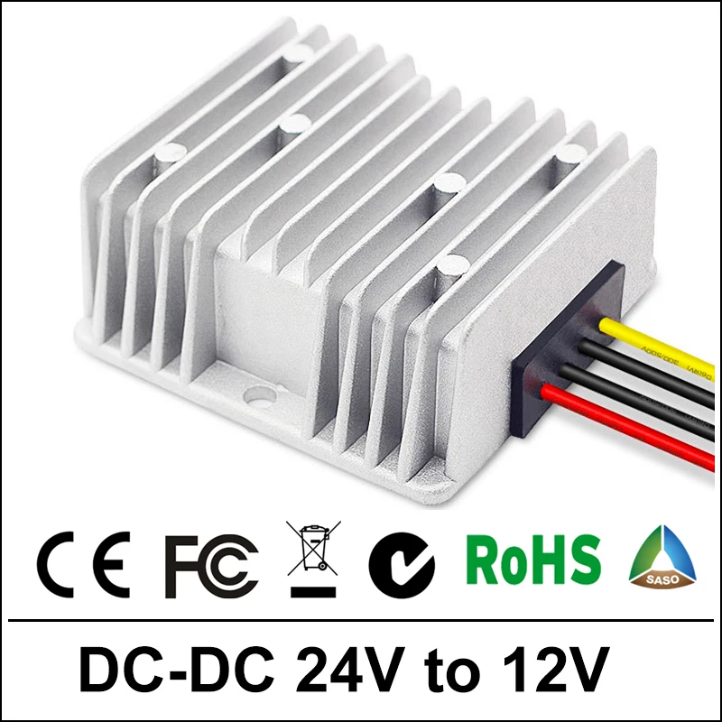24 В до 12 В 15A 20A 30A 120 Вт DC повышающий преобразователь понижающий водонепроницаемый модуль управления автомобильный блок питания 24 Вольт 12 вольт 15/20/30 Ампер