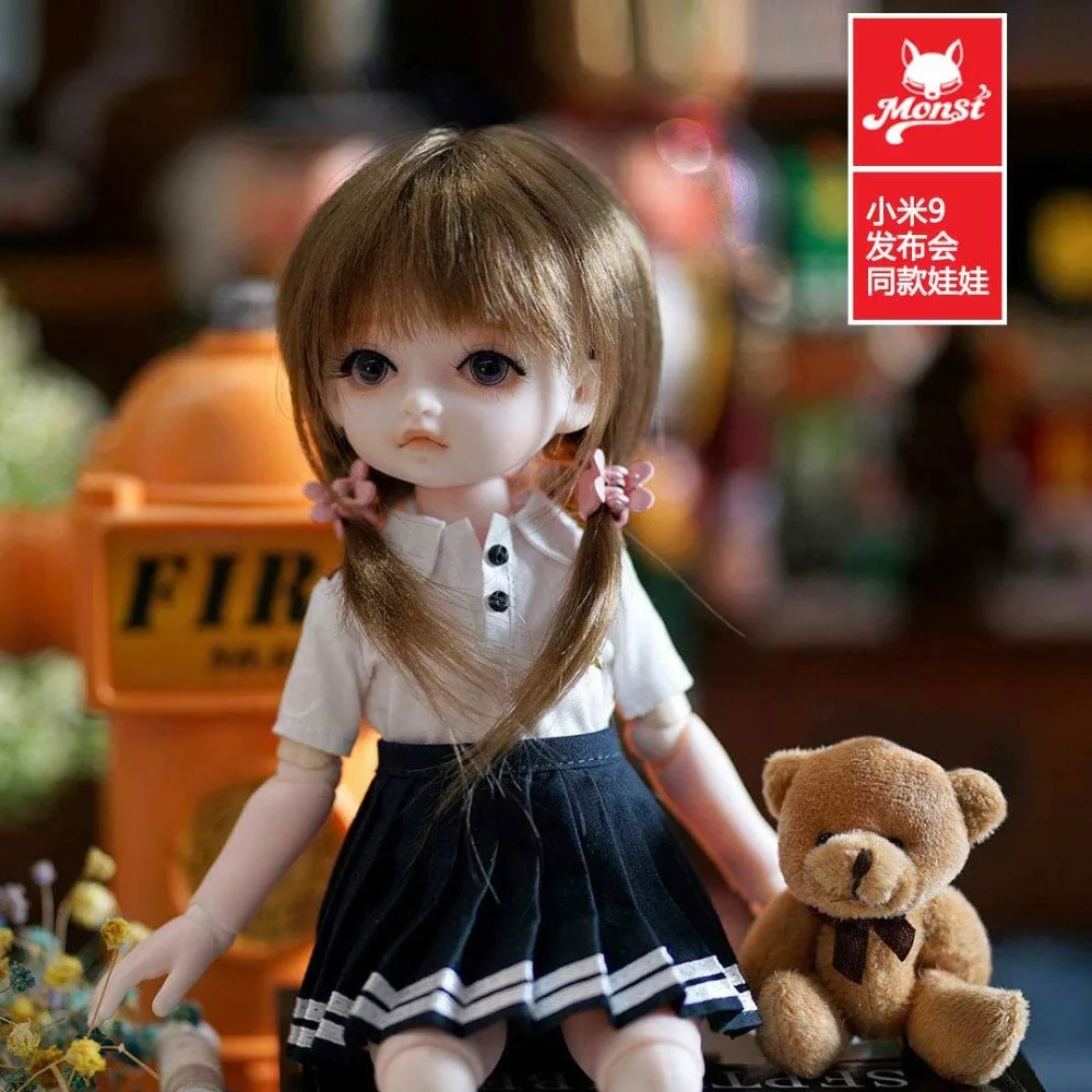 Koop Originele xiaomi mijia Monst BJD Gewrichten Pop Vakantie Cadeau Intern Lolita Meisjes Realistische Poppen Figuur Gift Decor Collection