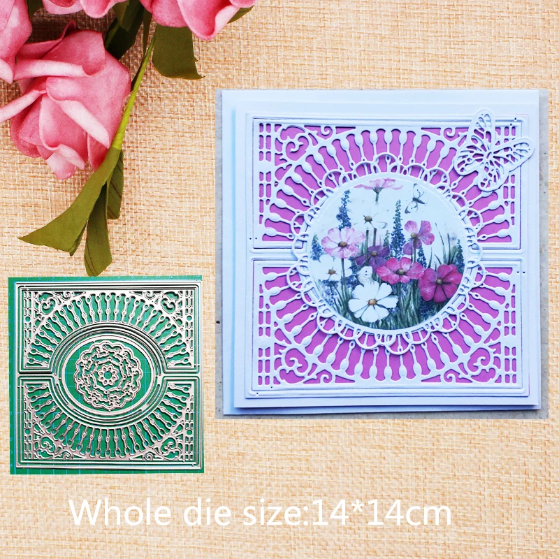 

Hollow Metal Cutting Dies for craft Scrapbooking Stamps DIY Card making Metal Cutting Dies New 2019 14*14cm