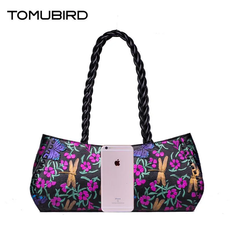 сумка женская Новый TOMUBIRD натуральная кожа женщины сумку творчески роспись