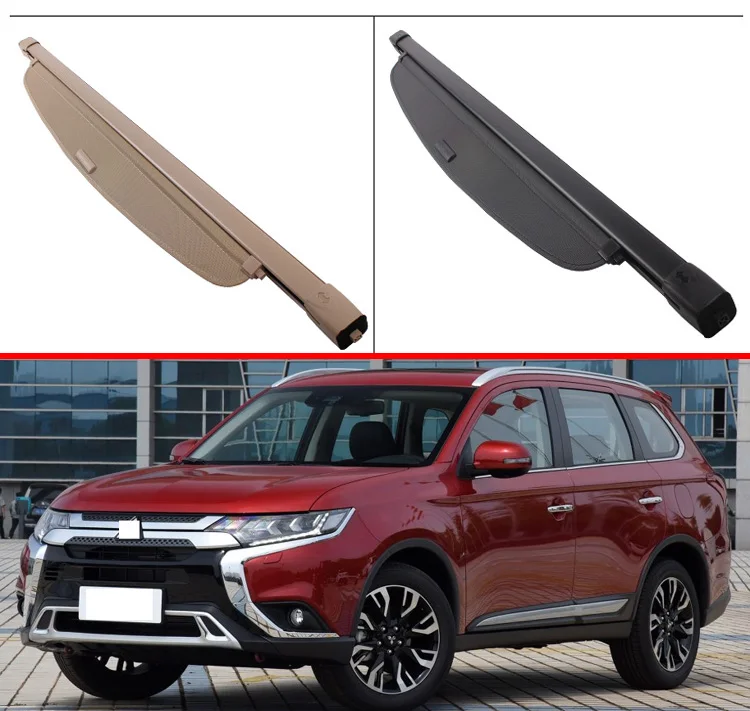 For Mitsubishi Outlander- Aluminum+Canvas Rear Cargo Cover privacy Trunk Screen Security Shield shade Accessories