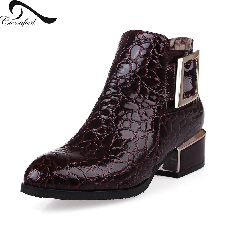 

ankle boots Sequins duantong women boots 2017 Spring comfortable casual shoes fashion ankle boots thick with Martin boots 33-42