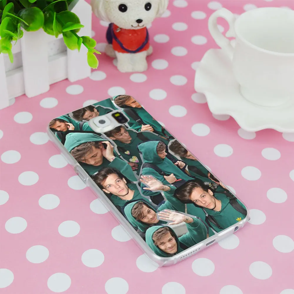 G132 Louis Tomlinson Transparent Hard PC Case Cover For Samsung Galaxy S 3 4 5 6 7 8 Mini Edge Plus Note 3 4 5 8