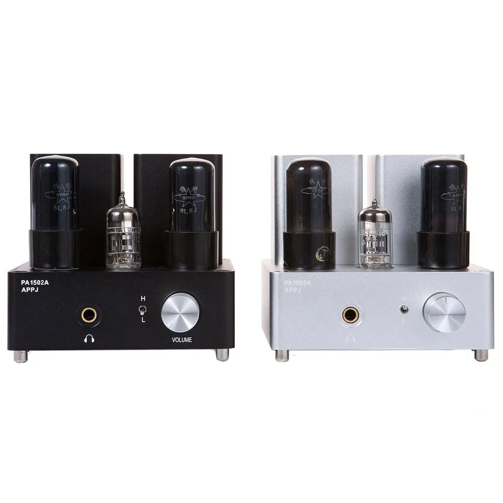APPJ PA1502A Tube Headphone Amplifier HIFI EXQUIS 6n4 ( 12ax7 ) 6P6P( 6v6 ) Lamp Headset AMPS with Tube