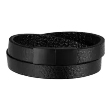 Мужские ювелирные изделия 10*5 мм черный браслет из натуральной кожи мужские классические магнитные манжеты из нержавеющей стали браслеты для мужчин оптом