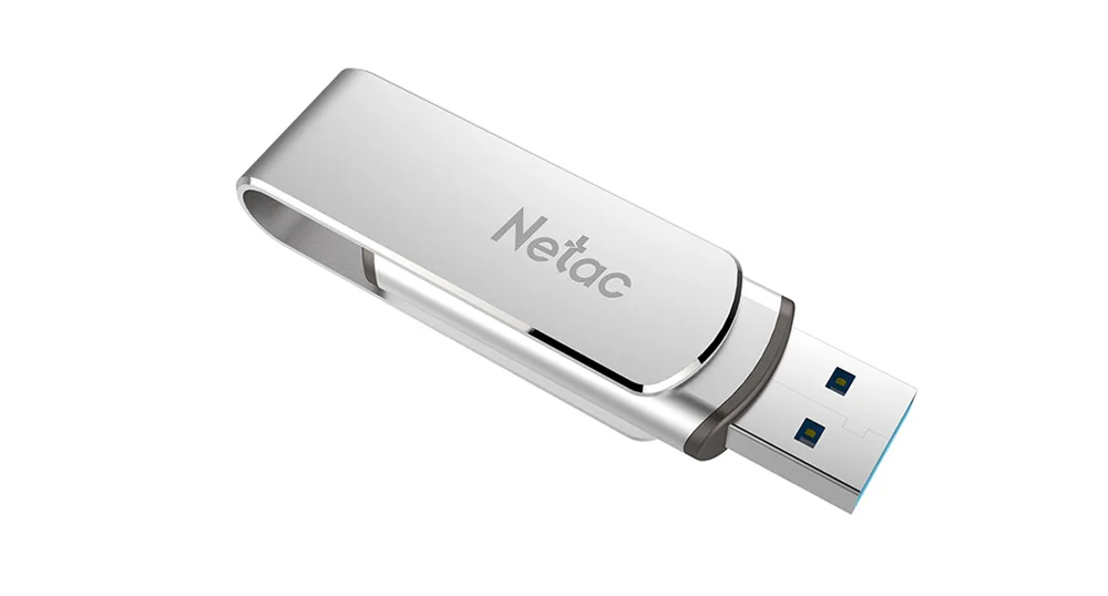 Металлический флеш-диск USB 3,0 Netac U388 из алюминиевого сплава, 16 ГБ, 32 ГБ, 64 ГБ, 128 ГБ, флеш-накопитель USB, вращающийся на 360 градусов