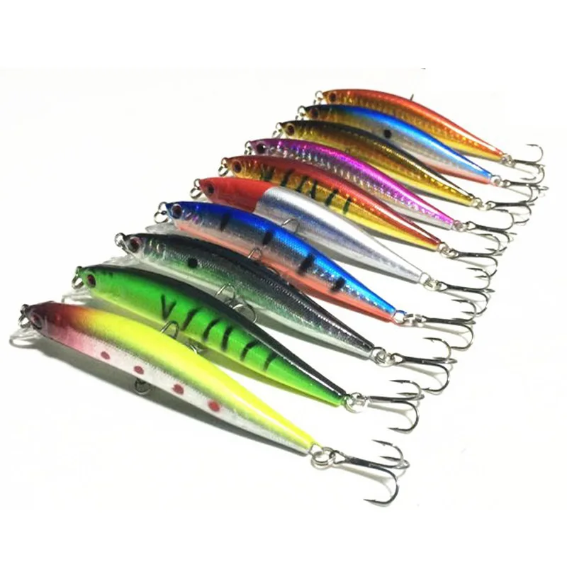 Fishing Minnow Lure 9cm 7.5g Artificial Lures Float Laser Baits Lot 5 Piecesfishing minnow