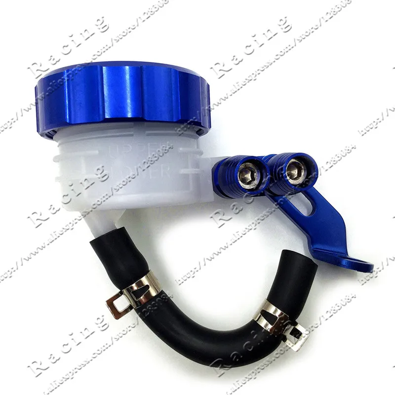 Universal Billet CNC Rear Brake Clutch Tank Motorcycle Fluid Reservoir Oil Cup For CRF KLX YZF Dirt Pit Bike Motocross