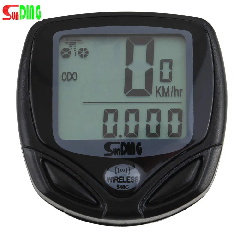 1pcs Bicycle Meter Speedometer Wireless digital LCD Cycle Computer