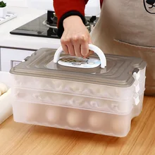 Многослойная коробка для пельменей, холодильник, коробка для хранения замороженных булочек, бытовая коробка для хранения замороженных пельменей, антипригарная, свежая замороженная, хаотичная 040y