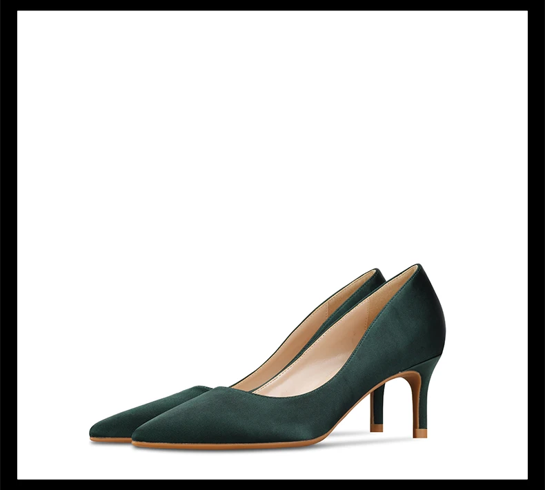 Шелковые туфли на низком каблуке; женские туфли на каблуке «рюмочка»; простые женские туфли на высоком каблуке; Туфли телесного цвета с острым носком на шпильке; Размеры 33-42