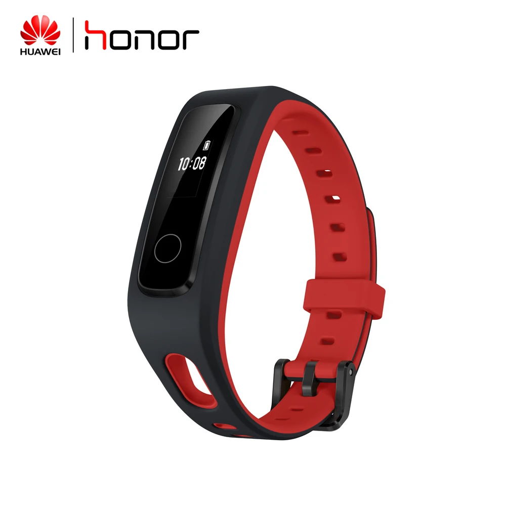 Смарт-браслет huawei Honor Band 4, фитнес-браслет, трекер с пряжкой для обуви, спортивные наручные часы - Цвет: Красный