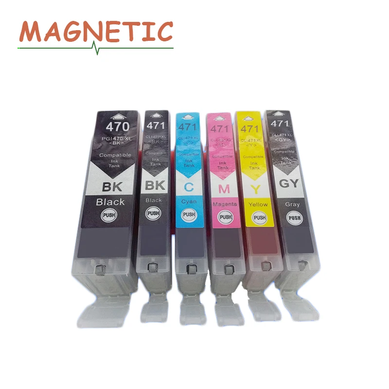 

6X PGI470 CLI471 Compatible Ink Cartridge For Canon ts5040 PIXMA MG5740 MG6840 MG7740 Printer ink Cartridges pgi 470 cli 471