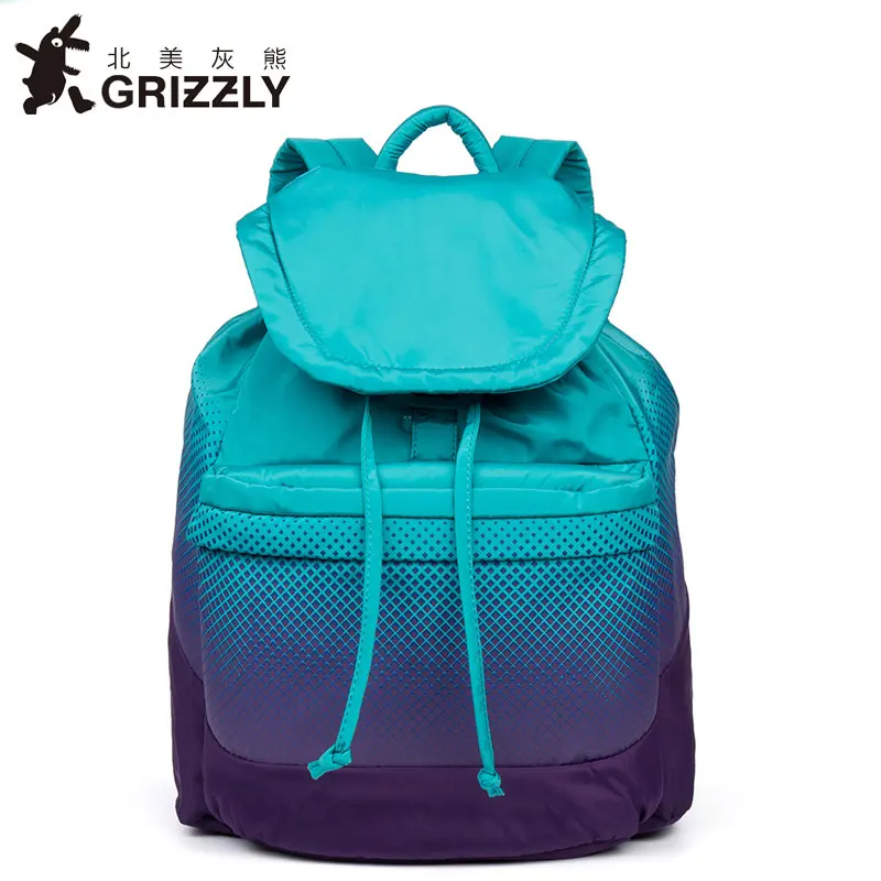 GRIZZLY Модные женские красивые рюкзаки высокого качества повседневные Mochila многофункциональные водонепроницаемые школьные сумки для девочек-подростков - Цвет: RD74813