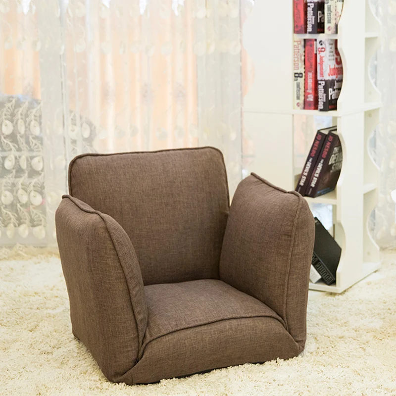 Floor Folding Single Sofa Chair Japanese Seating Living Room Furniture Modern Occasional Accent Chair Upholstered Armchair Sofa