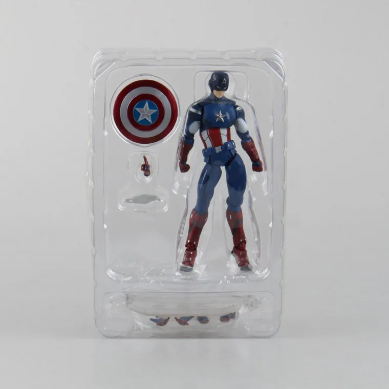 16cm Figma The Avengers Captain America 226 Boxed Marvel Super Hero PVC