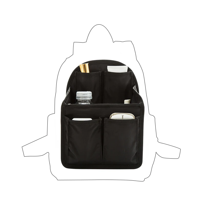 Lightweight Backpack Insert Organizer Travel Handbag Diaper Bag Gadget Organization Bag in Bag ...