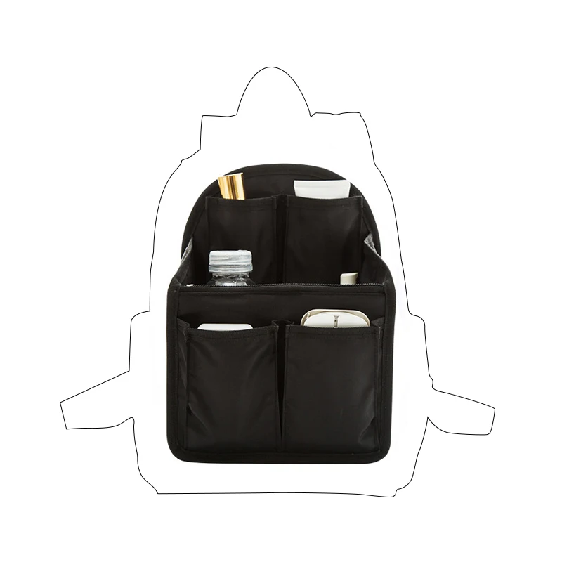 

Lightweight Backpack Insert Organizer Travel Handbag Diaper Bag Gadget Organization Bag in Bag Purse
