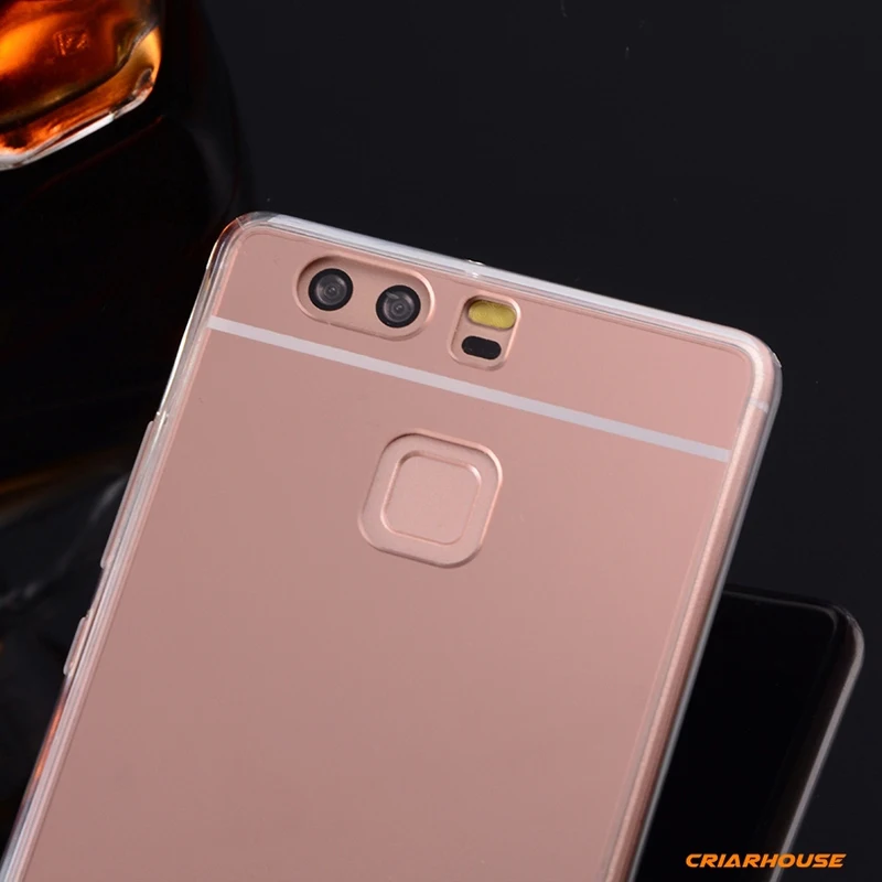 Зеркальный прозрачный мягкий чехол из ТПУ для телефона Huawei Y5II P Smart P9 P8 P10 P20 Mate 10 Lite