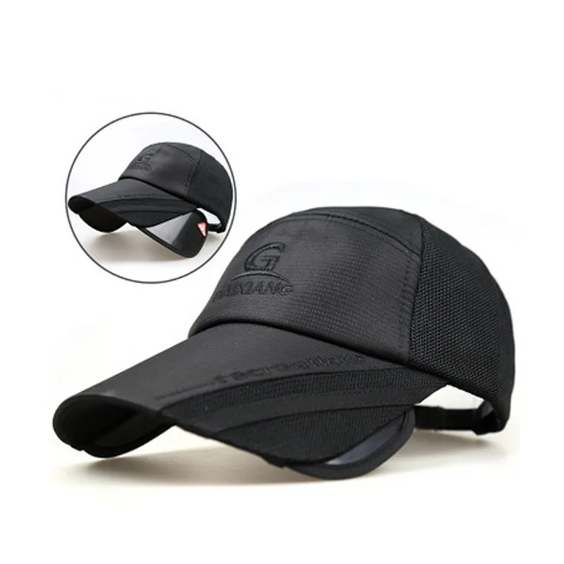 Outdoor Sport Summer Baseball Caps for Men Retractable Sun Visor Hat