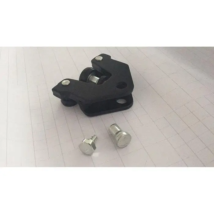 Lower Left Sliding Door Pulley Roller Bracket 8cm Guide Black 7cm Durable use. Hinge Car 2.5cm Bottom Side