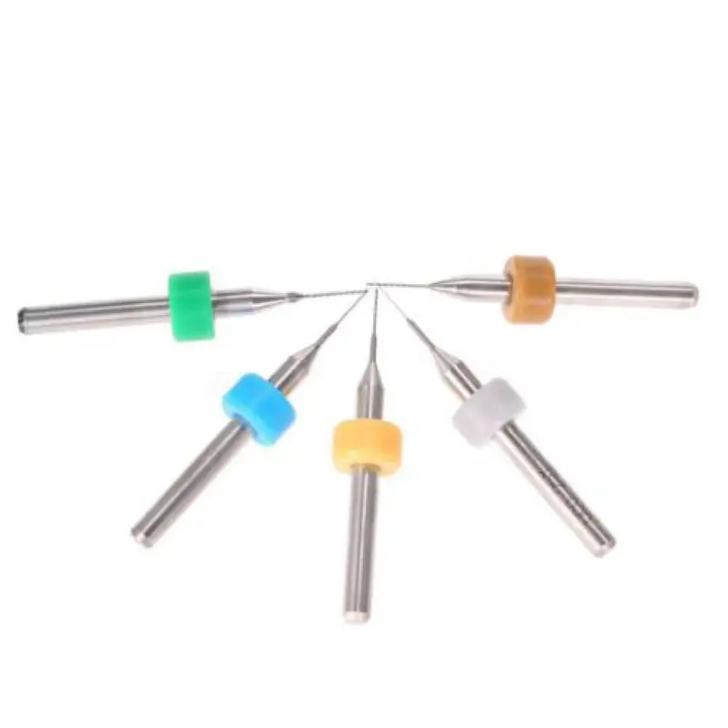 50Pcs/Set Tungsten Steel HSS Carbide Micro PCB Drill Bits 0.25mm to 0.45mm