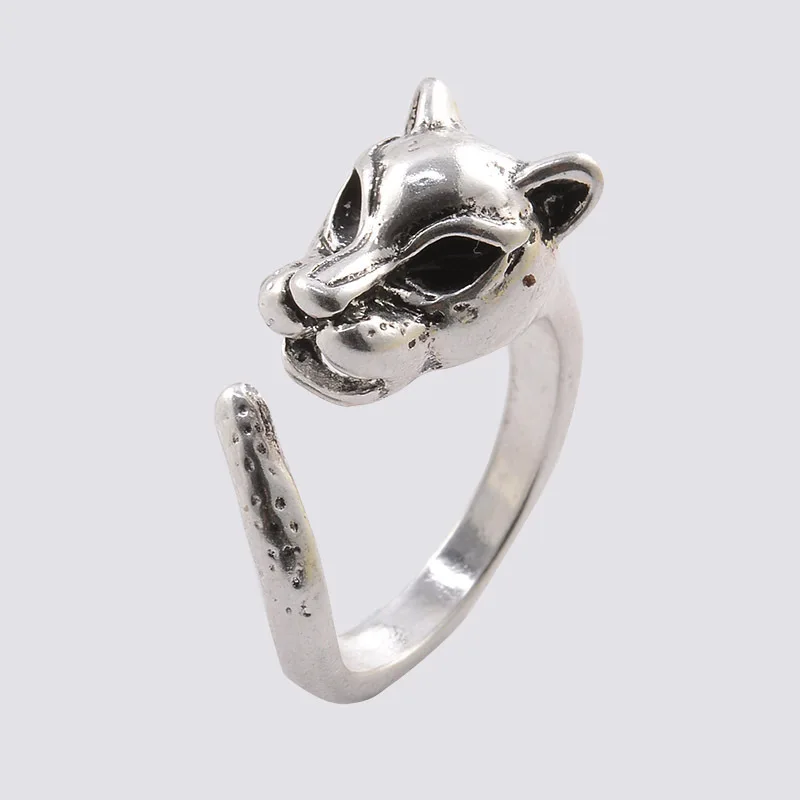 Hot Sale Wholesale Adjustable Animal Wrap Ring Women's Retro Leopard Rings For Men Teen Girls