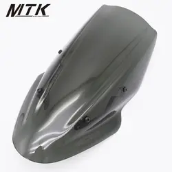 Mtkracing мотоциклов ветрового стекла для Kawasaki Z650 2017 Double Bubble viser козырек Z 650 черный