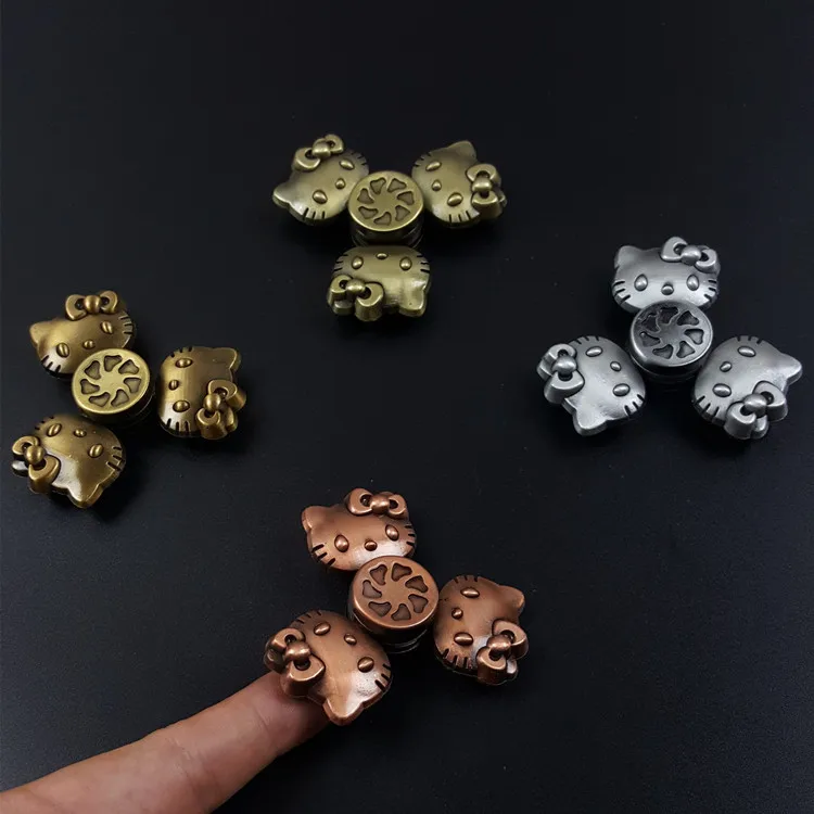 

2017 Handspinner Fidget Spinner Hand Finger Toys EDC Metal Zinc Alloy Birthday Christmas Toys for Children Hello Kitty Spinners