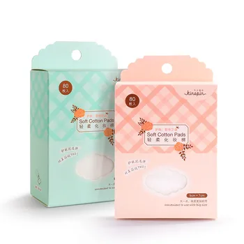 

80pcs/set Cosmetic Cotton Pad Wrap Lint Free Facial Eye Cleansing Makeup Remover Paper Tool Nail Polish Napkin Pads -35