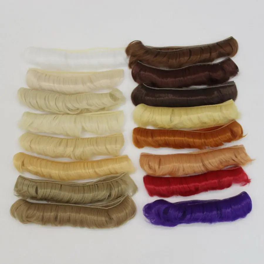 

Tresses Doll Wig 5*100cm DIY Hair Bangs Mini Fringe Tresses High-Temperature Material Hair Wig For BJD Doll Accessories