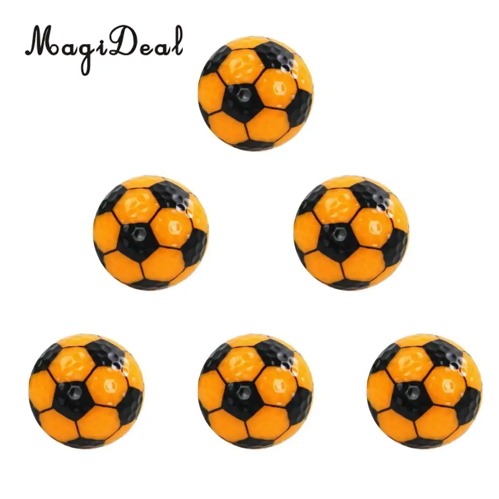 MagiDeal Set 6 Golf Ball Training Practice Balls for Children Adult Beginners Home Garden Travel Indoor Outdoor Sports Gift