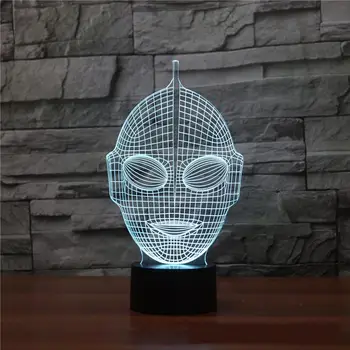 

Ottoman 3d Lamp Colorful Touch Charging Visual Led Night Light Gift Atmosphere Novelty Usb Led Table Lamp