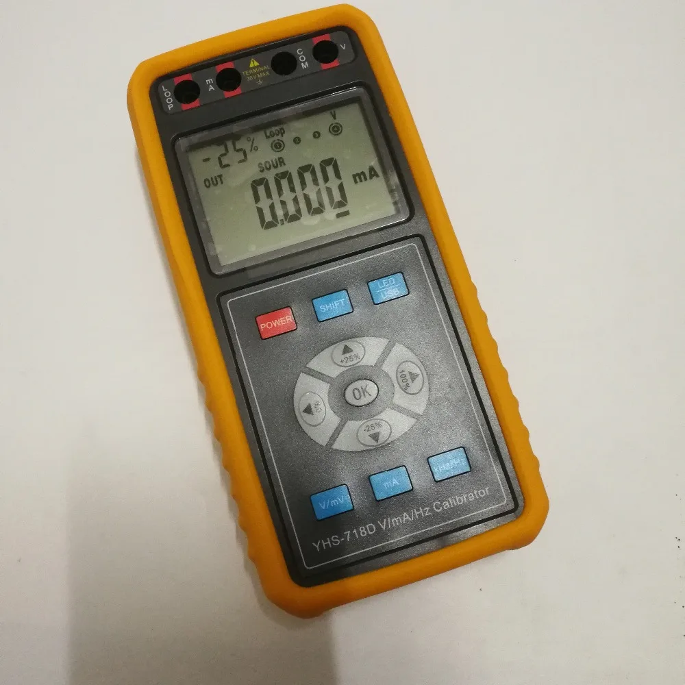 YHS-718D YH петли вольт и мА Гц источник сигнала Калибратор Метр Тестер