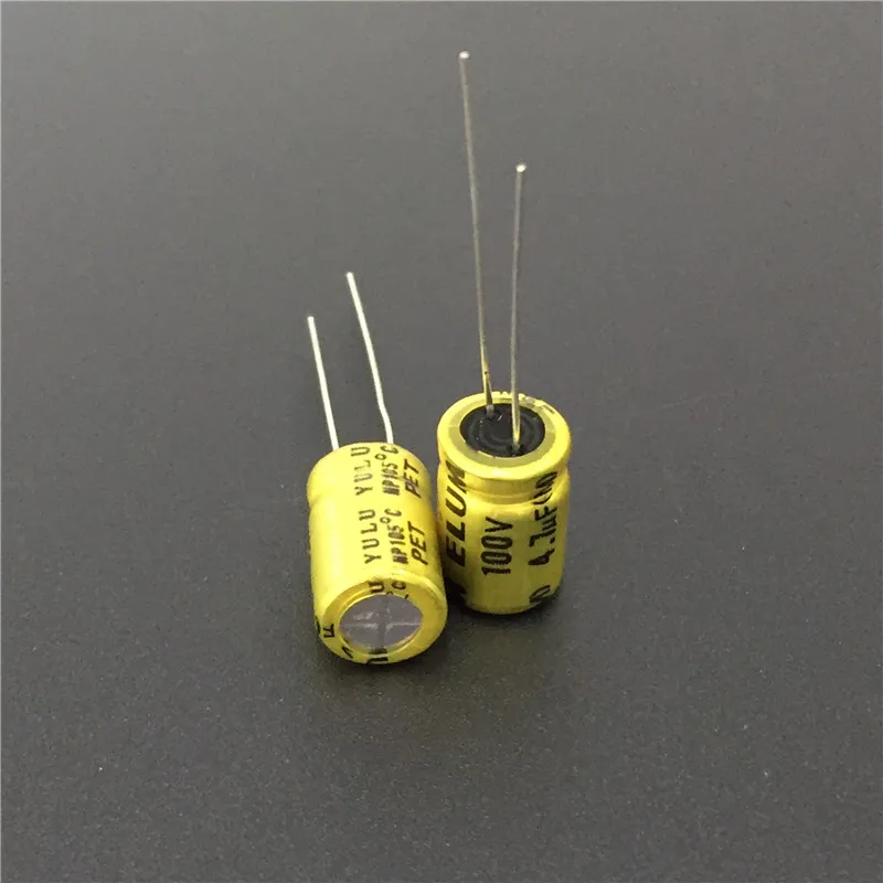 10 шт. 4 7 мкФ 100V ELUM NP 8x11 5 мм 100V4.7uF биполярный алюминиевый электролитический