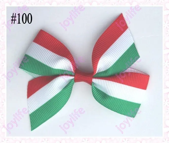 

Free shipping 2017 Newest style 360pcs 2.5'' mix colors Girls Boutique hair clips wing hair bow clips