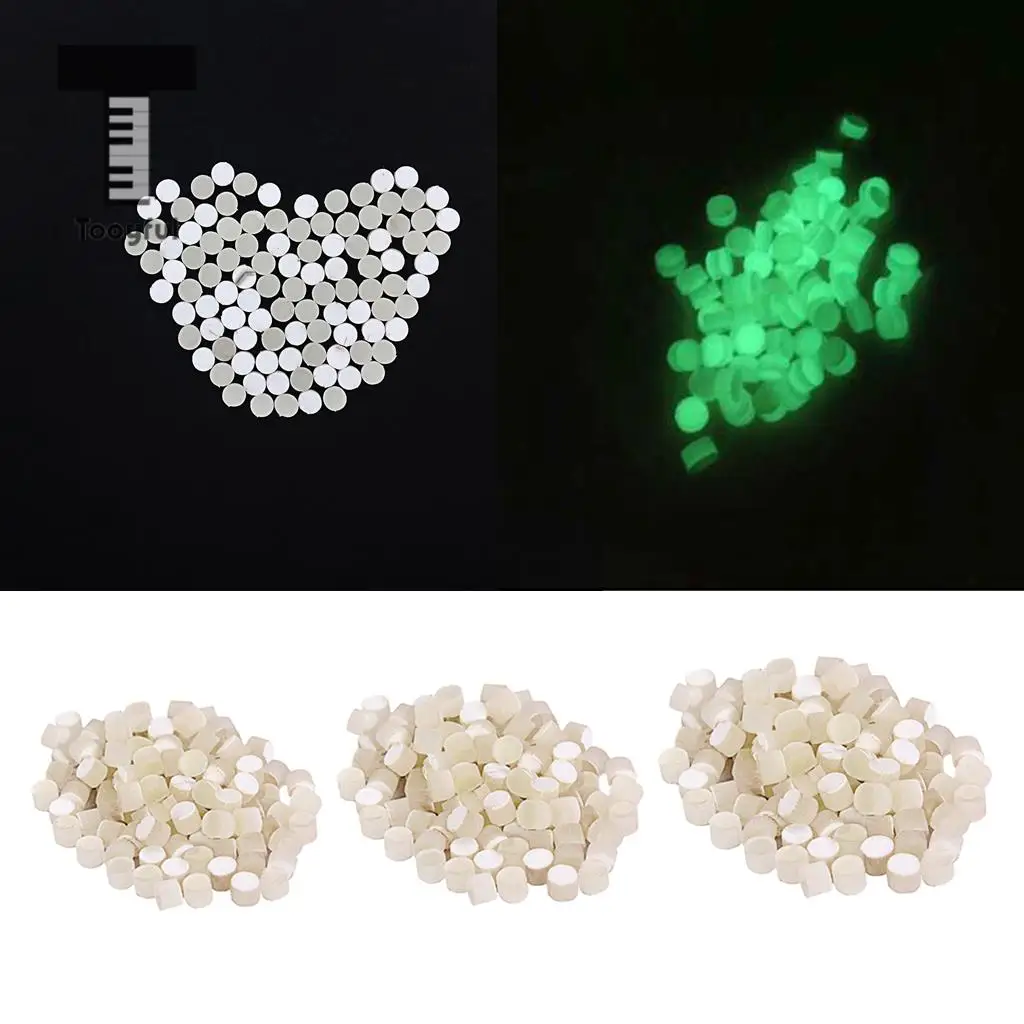  100 Pieces Guitar Luminous Inlay Dots Marker Decal for Guitar Bass Ukulele Banjo Mandolin Parts