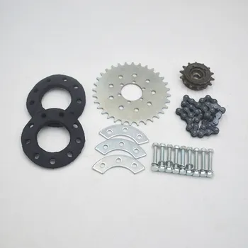

Motor Sprocket Chain Wheel Bike Rear Wheel 32T Sprocket For Left Drive Motor Kit 16T Freewheel Adapter For Motor MY1016Z